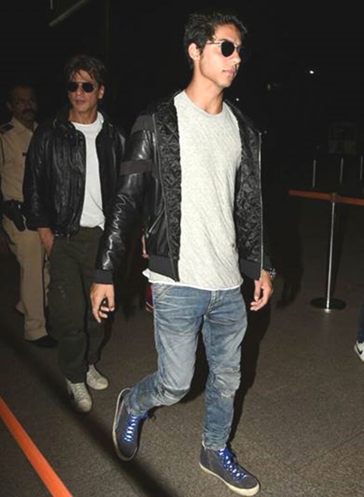 Shah Rukh Khan, son Aryan Khan are twinning, and we are stunned at their resemblance